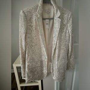 LOFT sequin blazer, size 10